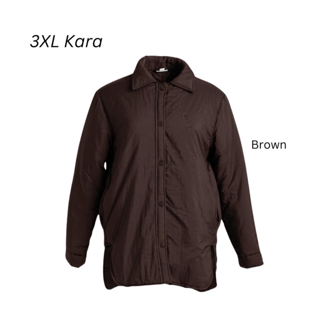 LuLaRoe Brown Puffer Jacket - 3XL